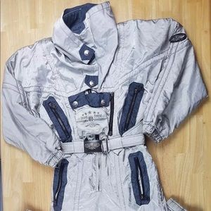 Kaelin Finesse Vintage 80 Reflective Ski Jump Suit